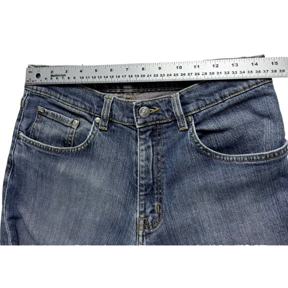 Lacoste Mens 26US Wash Denim Jeans Relaxed Straight Fit Black Label Logo - Picture 10 of 15